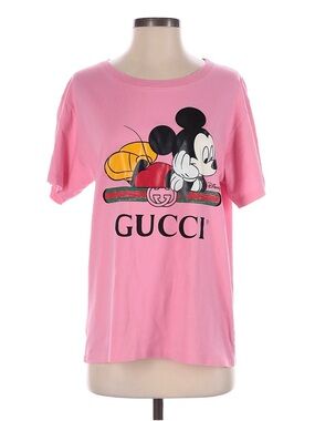 Gucci x Disney Pink Mickey Graphic Tee